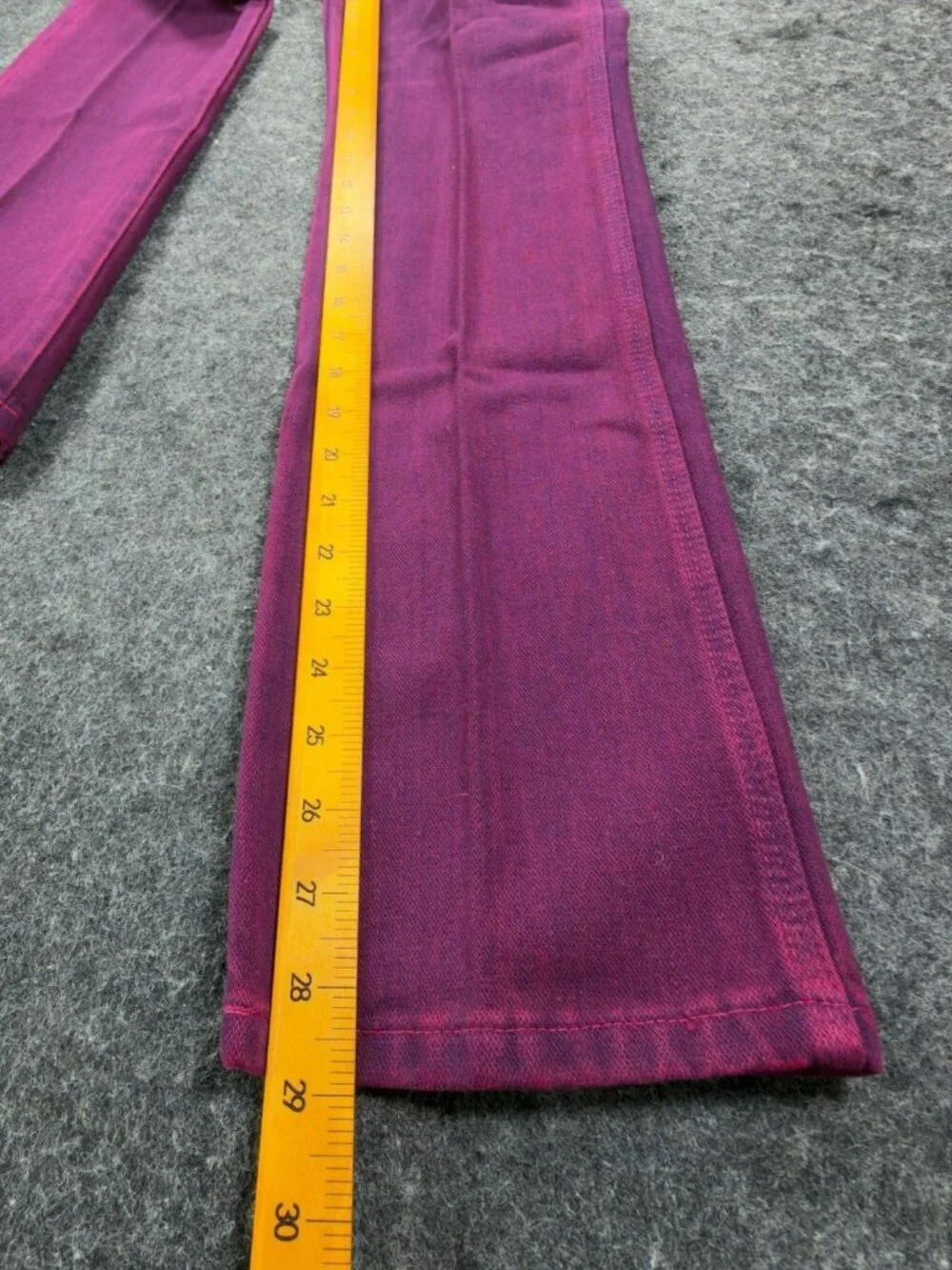Young Maverick Jeans Girls 12 Reg Purple Cotton Straight VTG 70s Blue Bell USA